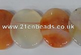 CTD22 Top drilled 20*30mm oval agate gemstone beads wholesale