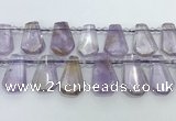 CTD2266 Top drilled 16*28mm - 20*30mm faceted freeform ametrine beads