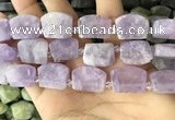 CTD2282 Top drilled 15*20mm - 17*23mm freeform lavender amethyst beads