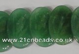 CTD23 Top drilled 20*30mm oval green aventurine beads wholesale