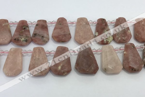 CTD2349 Top drilled 16*18mm - 20*30mm faceted freeform gemstone beads