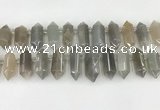 CTD2393 Top drilled 13*30mm - 14*42mm sticks moonstone beads