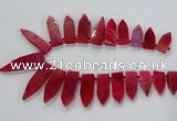 CTD2512 Top drilled 15*25mm - 16*50mm sticks agate gemstone beads