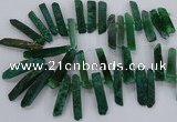 CTD2538 Top drilled 8*30mm - 11*50mm sticks agate gemstone beads