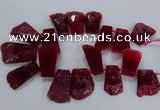 CTD2558 Top drilled 20*35mm - 30*45mm freeform agate gemstone beads