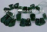 CTD2560 Top drilled 20*35mm - 30*45mm freeform agate gemstone beads