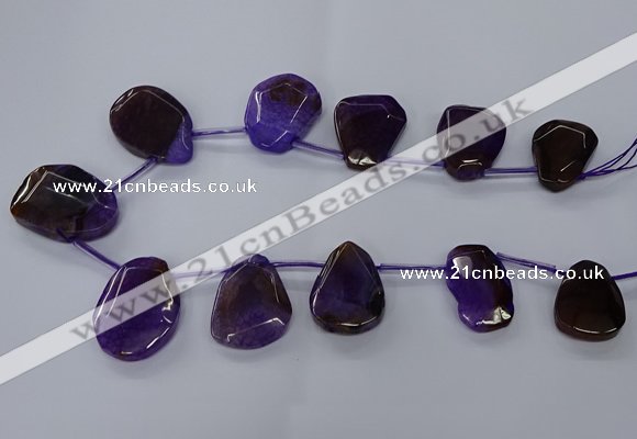 CTD2566 15.5 inches 18*25mm - 30*40mm freeform agate beads