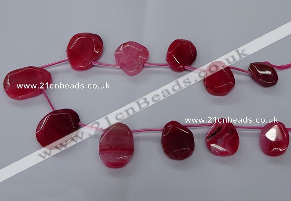 CTD2567 15.5 inches 18*25mm - 30*40mm freeform agate beads