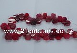 CTD2603 Top drilled 13*18mm - 23*33mm freeform agate beads