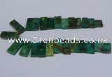 CTD2668 Top drilled 14*27mm - 16*42mm rectangle agate jasper beads