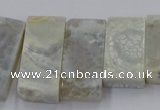 CTD2688 Top drilled 16*22mm - 16*55mm rectangle agate beads