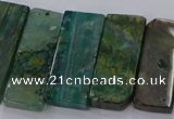 CTD2695 Top drilled 16*22mm - 16*55mm rectangle agate beads