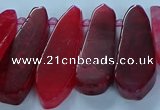 CTD2702 15.5 inches 10*25mm - 18*50mm freeform agate beads