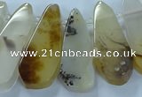 CTD2708 15.5 inches 10*25mm - 18*50mm freeform montana agate beads