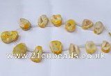 CTD2711 15.5 inches 20*30mm - 35*45mm freeform druzy agate beads