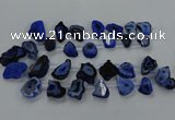 CTD2751 Top drilled 18*25mm - 25*45mm freeform druzy agate beads