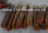 CTD2768 Top drilled 6*30mm - 8*35mm sticks sea urchin shell beads