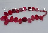 CTD2783 Top drilled 15*25mm - 25*40mm oval agate gemstone beads