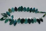 CTD2793 Top drilled 15*30mm - 25*45mm marquise agate gemstone beads