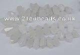 CTD2859 Top drilled 15*20mm - 22*50mm sticks quartz beads