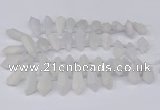 CTD2860 Top drilled 15*20mm - 22*50mm sticks plated quartz beads