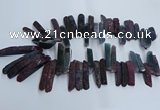 CTD2911 Top drilled 8*35mm - 10*65mm sticks agate beads