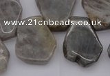 CTD306 Top drilled 15*20mm - 20*25mm freeform labradorite beads