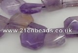 CTD316 Top drilled 15*18mm - 18*20mm faceted freeform ametrine beads