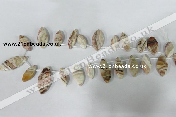 CTD32 Top drilled 11*23mm – 15*35mm marquise agate gemstone beads