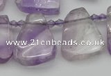 CTD336 Top drilled 15*20mm - 25*30mm freeform amethyst beads