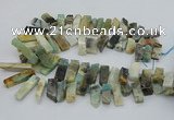 CTD3518 Top drilled 10*20mm - 12*40mm sticks amazonite beads