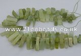 CTD3519 Top drilled 10*20mm - 12*40mm sticks New jade beads