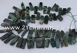 CTD3521 Top drilled 10*20mm - 12*40mm sticks kambaba jasper beads