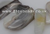 CTD353 Top drilled 10*28mm - 10*50mm wand botswana agate beads