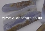 CTD354 Top drilled 10*28mm - 10*50mm wand blue lace agate beads