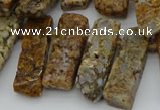 CTD3545 Top drilled 10*20mm - 12*35mm sticks opal gemstone beads