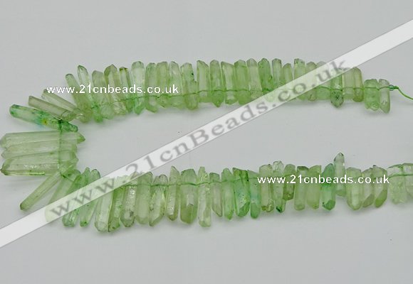 CTD3548 Top drilled 6*20mm - 8*35mm sticks quartz beads wholesale