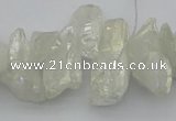 CTD3553 Top drilled 10*20mm - 12*30mm sticks plated quartz beads