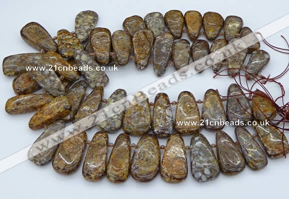 CTD3597 Top drilled 10*22mm - 20*45mm freeform opal gemstone beads