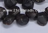 CTD3605 Top drilled 10*14mm - 13*18mm nuggets garnet beads