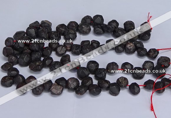 CTD3605 Top drilled 10*14mm - 13*18mm nuggets garnet beads