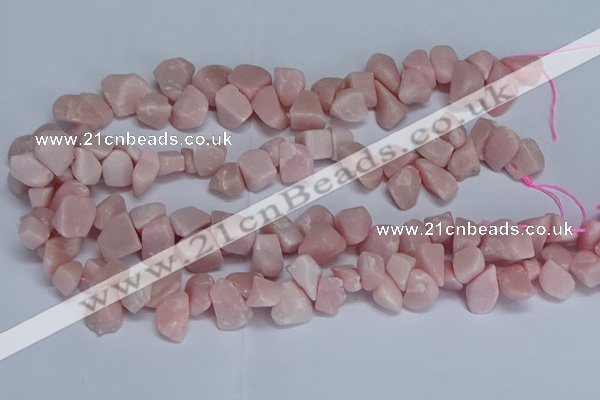 CTD3606 Top drilled 10*14mm - 13*18mm nuggets Chinese pink opal beads