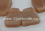 CTD3633 Top drilled 15*20mm - 25*30mm freeform moonstone beads