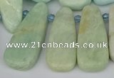 CTD3648 Top drilled 10*20mm - 15*45mm freeform amazonite beads