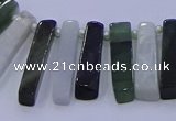 CTD3695 Top drilled 6*15mm - 8*35mm sticks jade beads wholesale