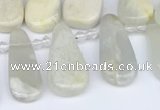 CTD3714 Top drilled 10*20mm - 15*45mm freeform moonstone beads