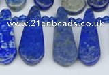 CTD3716 Top drilled 10*20mm - 15*45mm freeform lapis lazuli beads