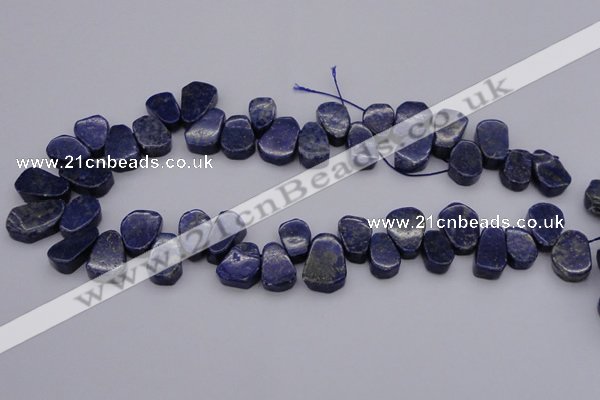 CTD377 Top drilled 10*14mm - 15*20mm freeform lapis lzuli beads