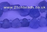 CTD3851 Top drilled 8*10mm - 10*12mm freeform aquamarine beads