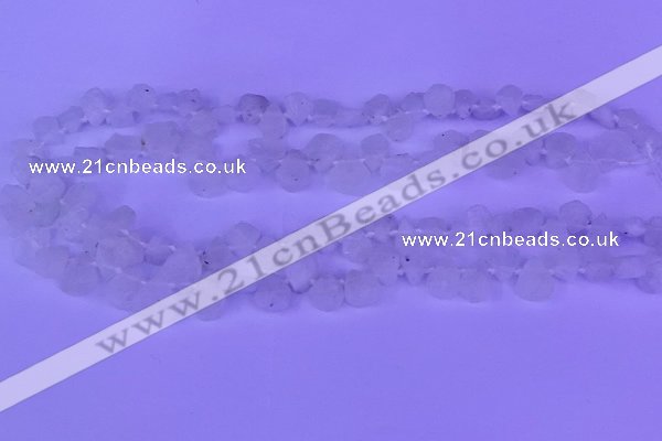 CTD3855 Top drilled 6*8mm - 10*12mm freeform moonstone beads